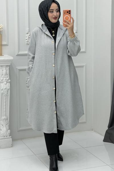 Yaren Kaşe Kap Gri Gri