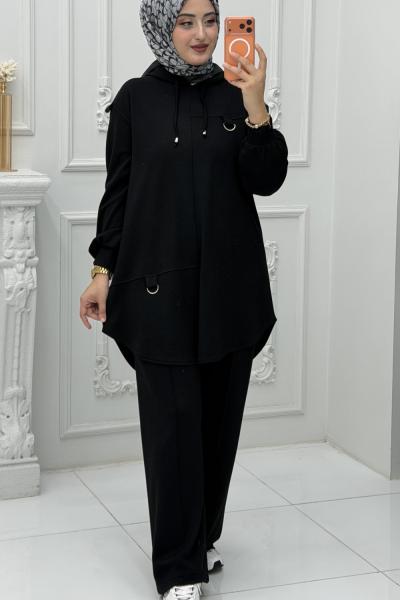 İlayda Takım Siyah Siyah