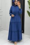 Nefes Elbise İndigo indigo mavi