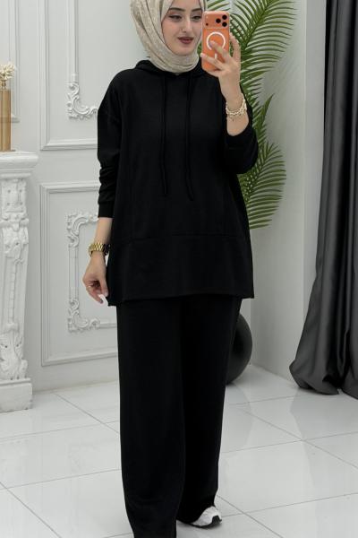 Gizem Takım Siyah Siyah