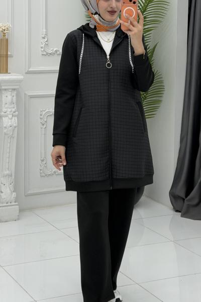 Zeynep Takım Siyah Siyah