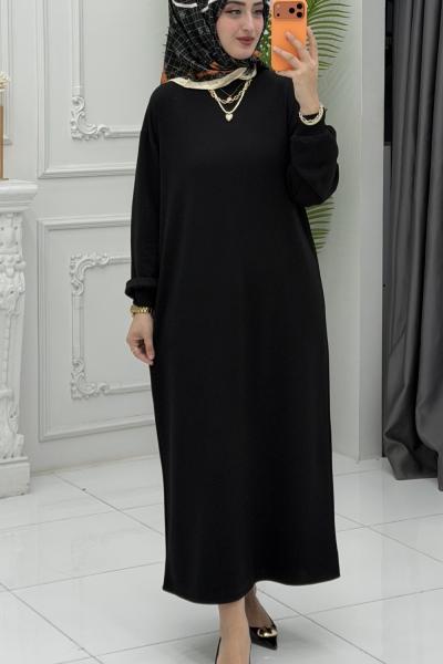 İrem Elbise Siyah Siyah
