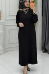 İrem Elbise Siyah Siyah