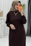 İrem Elbise Kahverengi Kahverengi