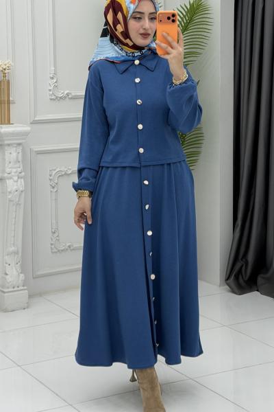 Neval Etek Takım İndigo indigo mavi