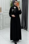 Zülal Elbise Siyah Siyah