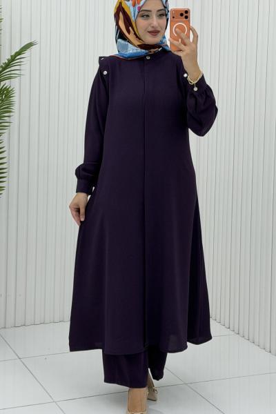 Güneş Takım Koyu Mor Koyu Mor