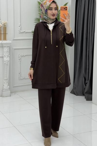 Selda Takım Kahverengi Kahverengi