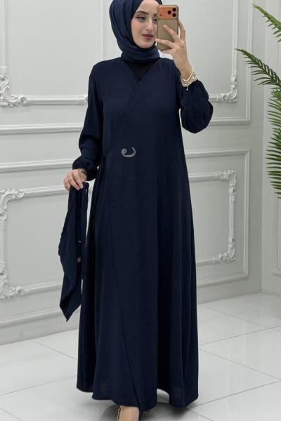 Mihri Namaz Elbise Lacivert Lacivert