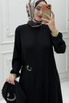 Mihri Namaz Elbise Siyah Siyah