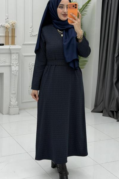 Neşe Elbise Lacivert Lacivert