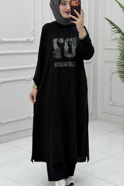 Nisa Takım Siyah Siyah