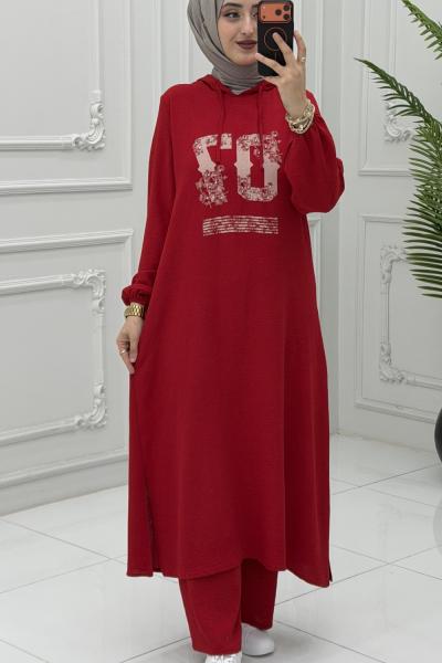 Nisa Takım Kırmızı Kırmızı