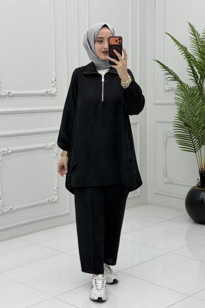 Nevra Takım Siyah  Siyah