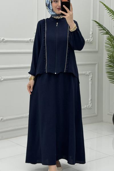 Burçin Etek Takım Lacivert Lacivert