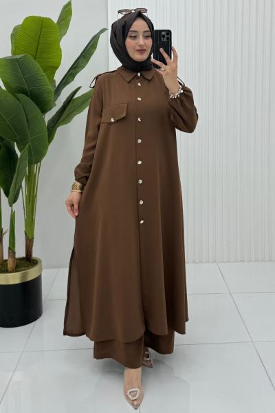 Büşra Takım Kahverengi Kahverengi