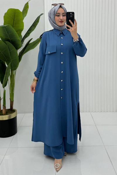 Büşra Takım İndigo indigo mavi