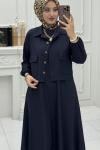 Eylül Elbise Lacivert
