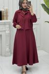 Eylül Elbise Bordo