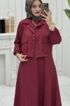 Eylül Elbise Bordo