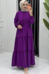 Nefes Elbise Mor