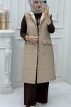 İdil Şişme Yelek Bej Bej