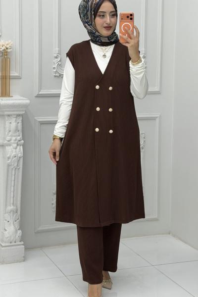 Berfin Takım Kahverengi Kahverengi