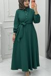 Damla Elbise Zümrüt Zümrüt