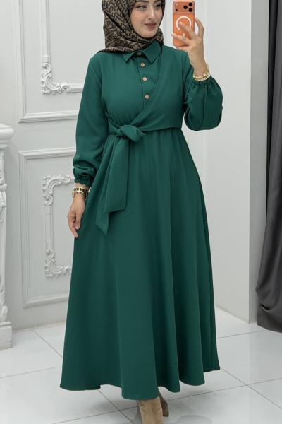 Damla Elbise Zümrüt Zümrüt