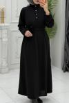 Feyza Elbise Siyah Siyah