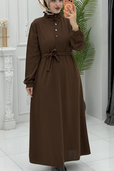 Feyza Elbise Kahverengi Kahverengi