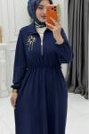 Zülal Elbise Lacivert Lacivert
