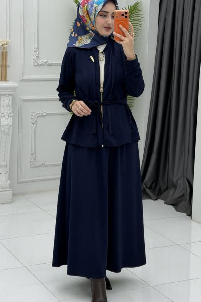 Çağla Etek Takım Lacivert Lacivert