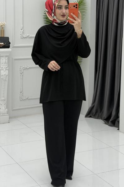 İnci Takım Siyah Siyah