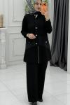Yasemin Takım Siyah Siyah