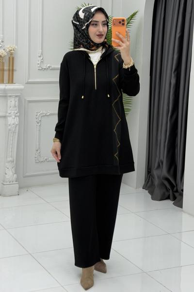 Selda Takım Siyah Siyah