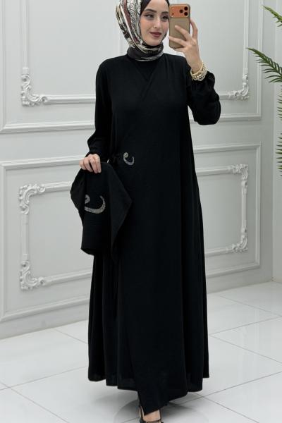 Mihri Namaz Elbise Siyah Siyah