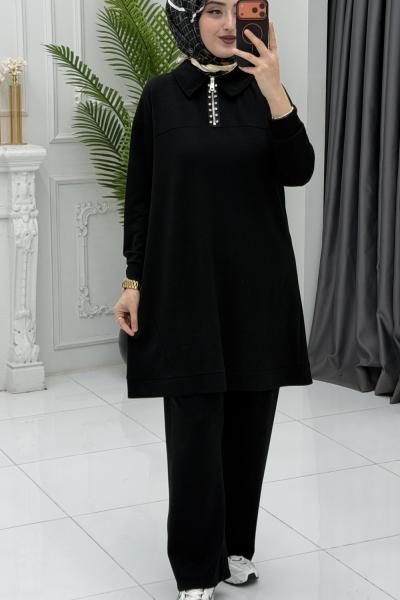 Derya Takım Siyah Siyah