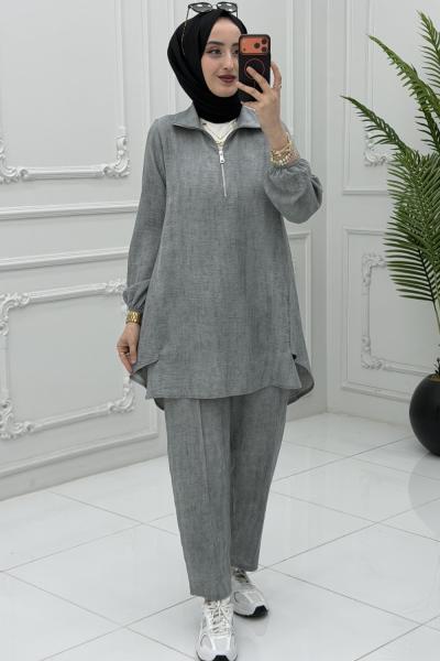 Nevra Takım Gri Gri