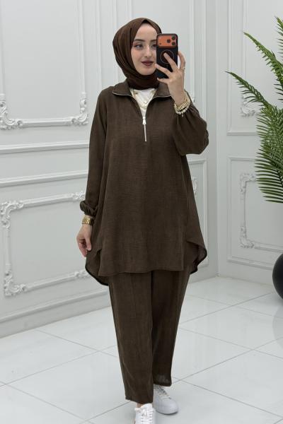 Nevra Takım Kahverengi Kahverengi