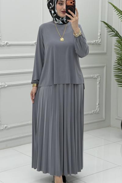 Eflin Etek Takım Gri Gri