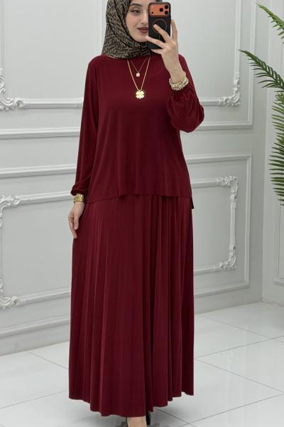 Eflin Etek Takım Bordo Bordo