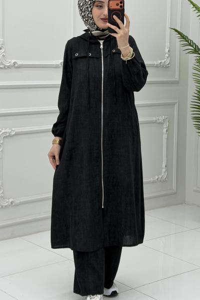 İclal Takım Siyah Siyah