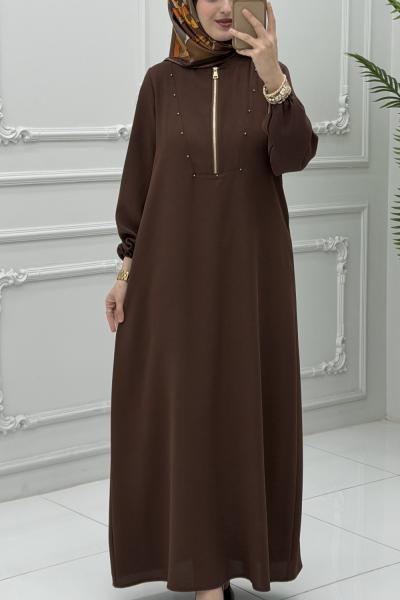 Öykü Elbise Acı Kahve Acı Kahve