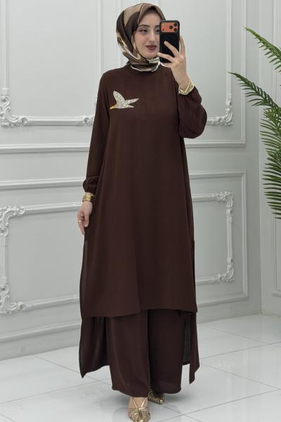 Melina Takım Kahverengi Kahverengi