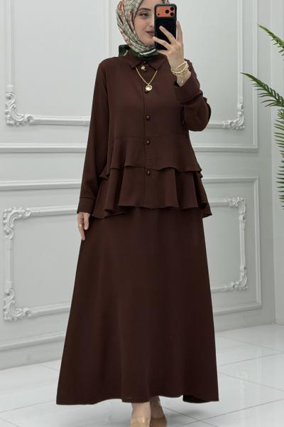 Seren Etek Takım Kahverengi Kahverengi