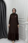 Asmin Elbise Kahverengi