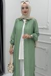 Sude Tunik Kap Mint Yeşili
