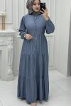 Alina Elbise Koyu Mavi Mavi